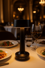 Grace_Professional_Hospitality_Tabletop_Lamp_Handcrafted_LED_Black Restaurant lamp