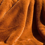 Experience luxury redefined ONE Preevay's Faux Rabbit Fur Throw in Coco Brown. Inspired by Fernando Botero and crafted from Ultra Premium Faux Rabbit Fur. Hypoallergenic, cruelty-free, and lined with elegant velvet for refined warmth sophistication. 800gsm 50x60 inches
