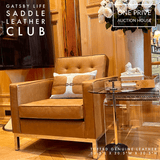 Eames Inspired | Gatsby Club Chair | Mid-Century Tufted Saddle Leather | One Preevay Elevate your space with One Preevay's The Gatsby Club Chair Mid-Century Genuine Leather Saddle Club, inspired by Eames, Saarinen & Jacobsen...