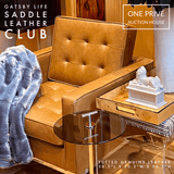 Eames Inspired | Gatsby Club Chair | Mid-Century Tufted Saddle Leather | One Preevay Elevate your space with One Preevay's The Gatsby Club Chair Mid-Century Genuine Leather Saddle Club, inspired by Eames, Saarinen & Jacobsen. Luxury...