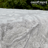 Experience luxurious relaxation with One Preevay's world's first weighted faux rabbit fur blanket, inspired by Fernando Botero. Clinically developed, 20lbs, hypoallergenic, and luxurious.....