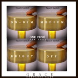 Grace Hospitality Tabletop Lamp in Modern and elegant Silver Effortless Ambiance, Cordless Rechargeable one touch on and off
"Illuminate Your Space with Elegance"
Experience the perfect blend of style and functionality with our Grace Hospitality Tabletop Lamp. This luxurious cordless lamp brings radiant energy to any setting, revealing nuanced shapes and vibrant colors.
Key Features:
- Cordless and rechargeable (charger included)
- One-touch on/off and dimming control
- Atmospheric dimming