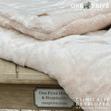 World's First Weighted Double Sided Faux Rabbit Fur Blanket | Botero Collection | Queen (60x80) 20 lbs