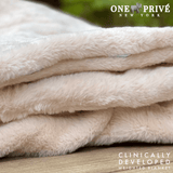 World's First Weighted Double Sided Faux Rabbit Fur Blanket | Botero Collection | Queen (60x80) 20 lbs