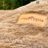 World's First Weighted Faux Rabbit Fur Blanket | Botero Collection | 20lbs Queen | Mocha Brown