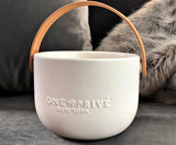 Lemon Ylang Ylang Luxury Candle - Porcelain Bowl & Silver Enclosure-Triple Wick - One Preevay