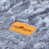 Experience luxurious relaxation with One Preevay's world's first weighted faux rabbit fur blanket, inspired by Fernando Botero. Clinically developed, 20lbs, hypoallergenic, and luxurious for serene sleep & relaxation....