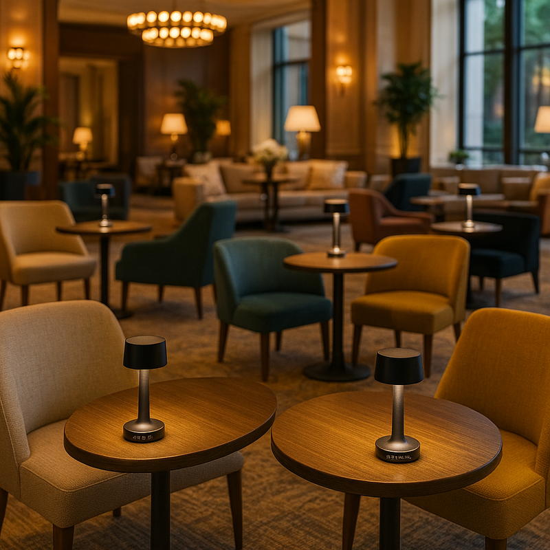 Grace_Professional_Hospitality_Tabletop_Lamp_Handcrafted_LED_Hotel Lobby
