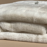 Indulge in the epitome of luxury with the One Preevay Faux Rabbit Fur Throw in Pure White. Inspired by the elegance of Fernando Botero and crafted from ultra-premium faux rabbit fur. Hypoallergenic, cruelty-free, and lined with elegant velvet for refined warmth and sophistication. 800gsm, 50x60 inches...
