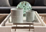 Luxury shagreen serving tray with inlaid nickel handles and ivory velvet underside"
Thursby Shagreen Hotel Tray - exotic embossed leather and nickel accents High-end serving tray with shagreen leather, inlaid nickel handles, and velvet underside" "Luxury entertaining tray - Thursby Shagreen, embossed leather, nickel handles"
"Shagreen leather serving tray with inlaid nickel handles and elegant design"
Luxury serving trays
Shagreen leather trays two