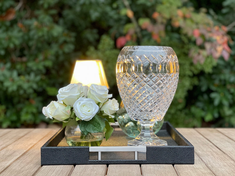 ONYX Shagreen Serving Tray | Exotic Embossed Leather and Nickel Handles | Black

Elevate Your Entertaining Experience

Indulge in the luxury of the ONYX Shagreen Serving Tray...