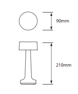 grace hotel lamp dimensions diagram