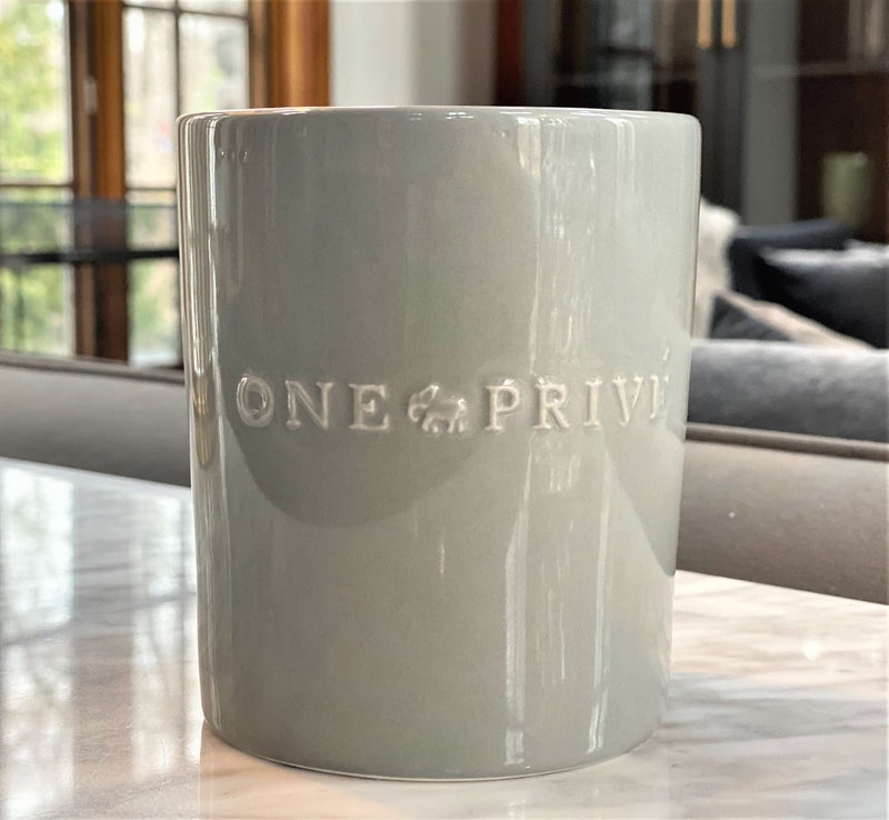 Discover the Persian Lime Perfumed Estate Candle from One Preevay. Handcrafted with essential oils and organic soy wax, this 21.2 oz candle features a triple wick and a pale gray porcelain vessel. Enjoy the aromatic fusion pear, lime.