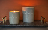 Discover the Persian Lime Perfumed Estate Candle from One Preevay. Handcrafted with essential oils and organic soy wax, this 21.2 oz candle features a triple wick and a pale gray porcelain vessel. Enjoy the aromatic fusion of warm pear, lime, and grapefruit. Order now for the opportunity 
