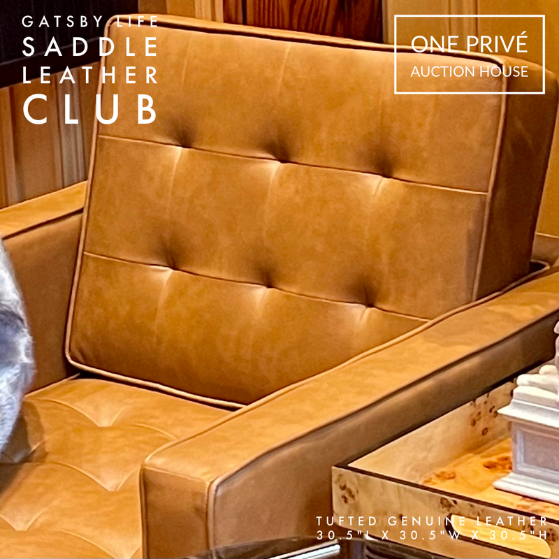 Eames Inspired | Gatsby Club Chair | Mid-Century Tufted Saddle Leather | One Preevay Elevate your space with One Preevay's The Gatsby Club Chair
Mid-Century Genuine Leather Saddle Club, inspired by Eames, Saarinen & Jacobsen. Luxury mid-century leather club chair (30.5"L x 30.5"W x 30.5"H....