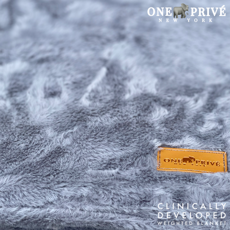 Experience luxurious relaxation with One Preevay's world's first weighted faux rabbit fur blanket, inspired by Fernando Botero. Clinically developed, 20lbs, hypoallergenic, and luxurious...