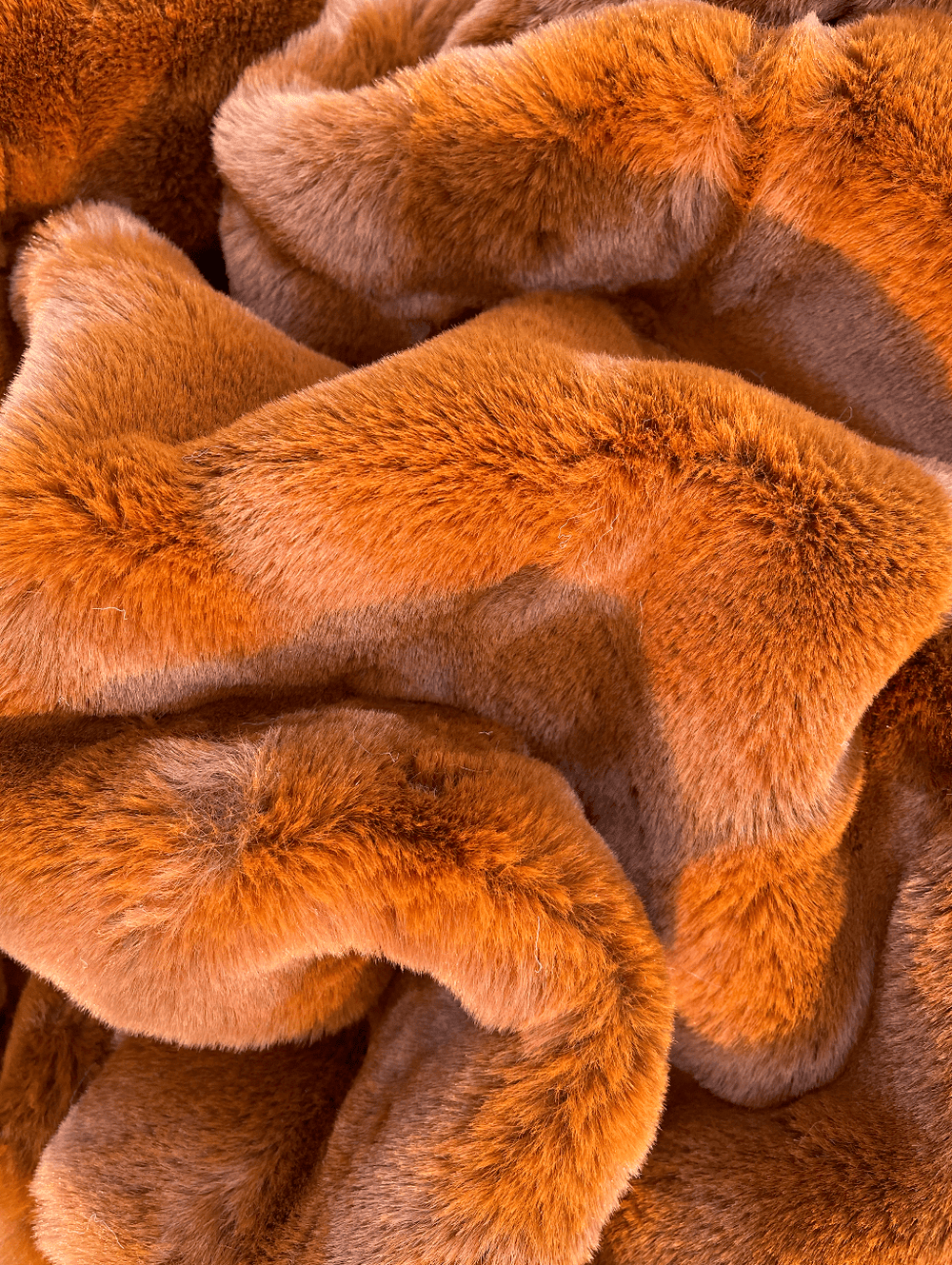 One Preevay Coco Brown Ultra-Soft Faux Rabbit Fur Throw | Luxury