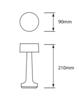Grace_Professional_Hospitality_Tabletop_Lamp_Handcrafted_LED_dimentions