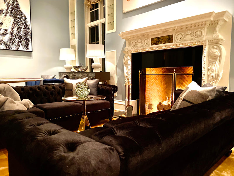 Gatsby Life Tufted Velvet Sofa | Set upon Petite Beechwood legs