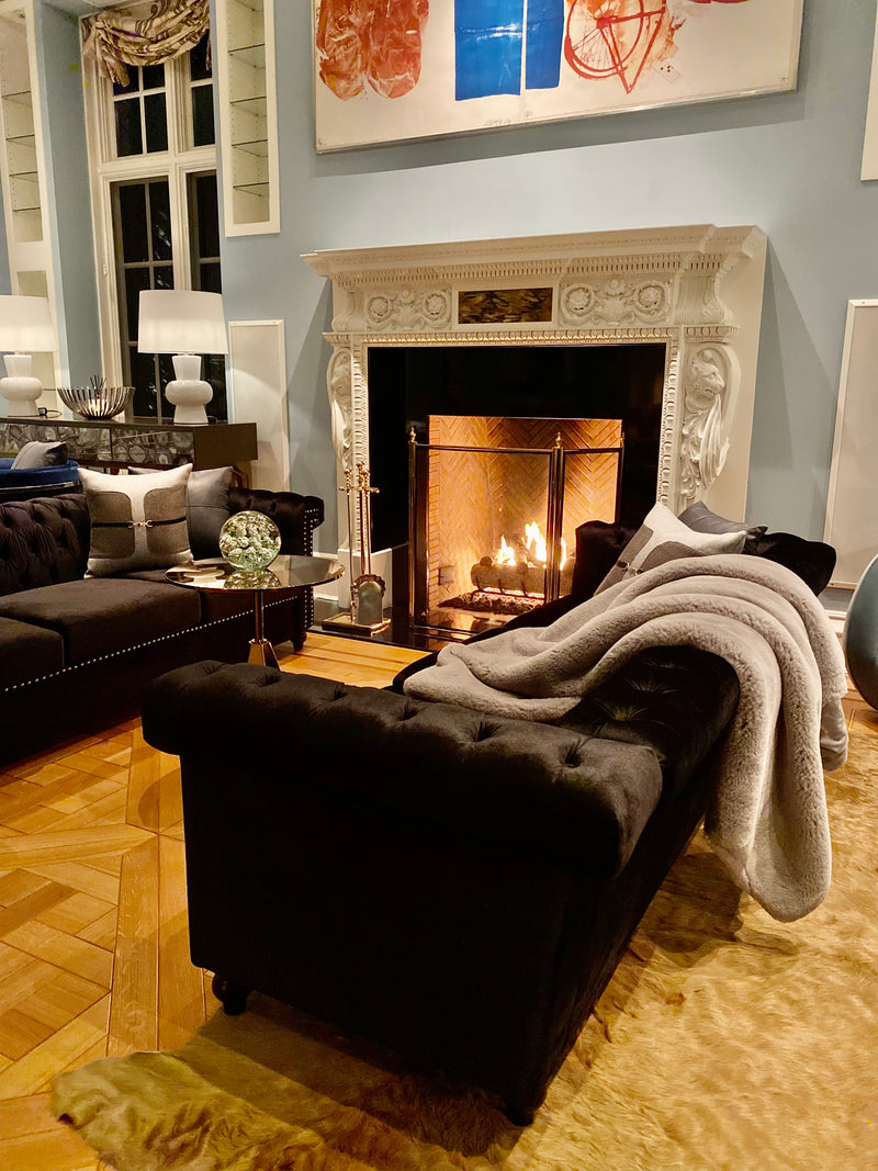 Gatsby Life Tufted Velvet Sofa | Set upon Petite Beechwood legs