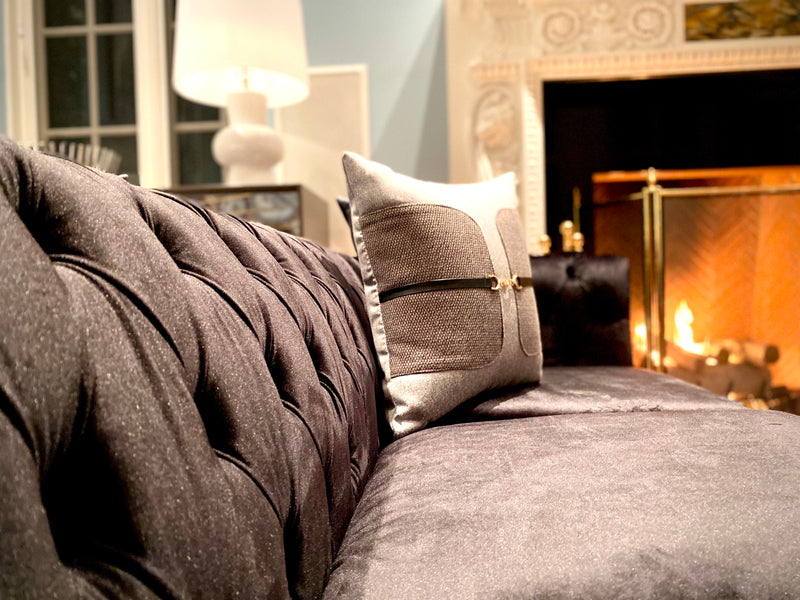 Gatsby Life Tufted Velvet Sofa | Set upon Petite Beechwood legs