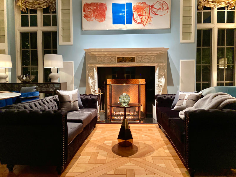 Gatsby Life Tufted Velvet Sofa | Set upon Petite Beechwood legs