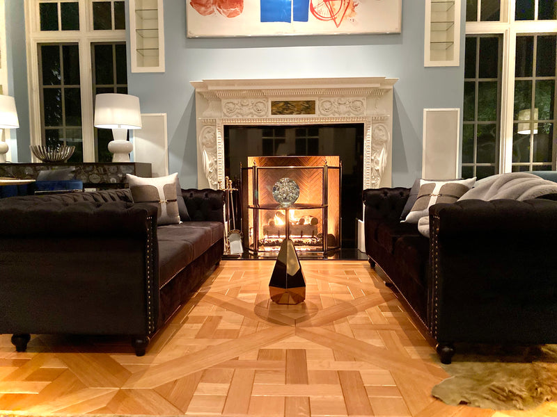 Gatsby Life Tufted Velvet Sofa | Set upon Petite Beechwood legs
