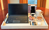 Upgrade your remote work setup with the Professional Portable Work Station from Preevay. Crafted with premium ivory shagreen leather, dual access ports, and available in three sizes (17" x 10", 20" x 13", 23" x 15"). This luxurious, ergonomic workstation boosts productivity
